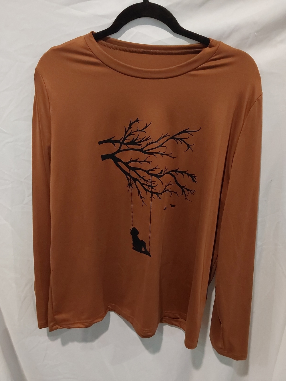 Women’s Long Sleeve Rust Graphic Tee